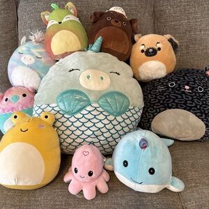 Squishmallow Plush Toy Collection of 10